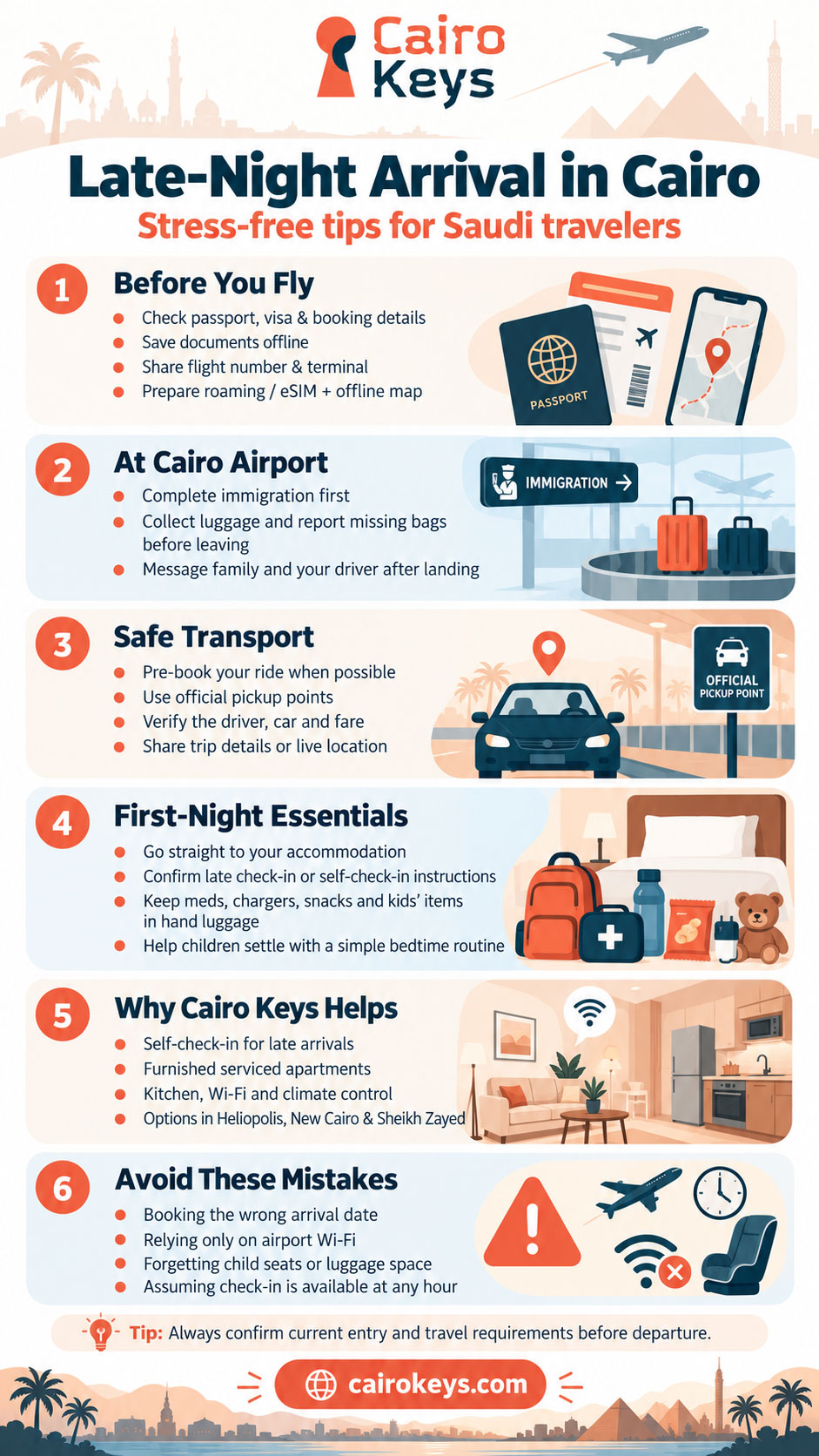 cairo late night arrival guide saudi travelers