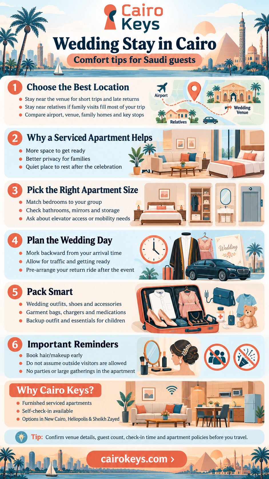 cairo wedding accommodation guide saudi guests